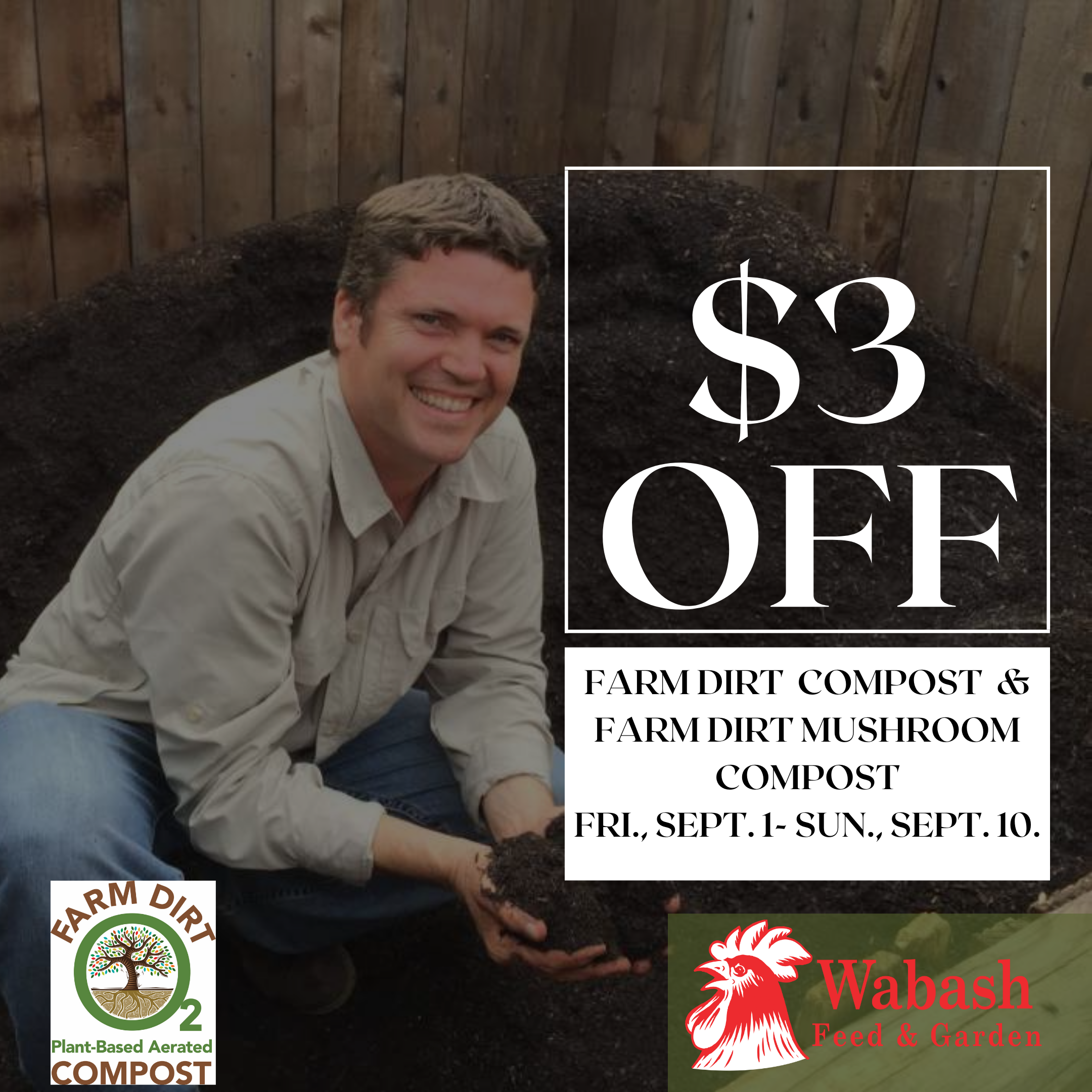 $3 off Farm Dirt Compost